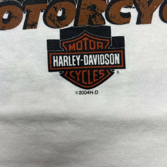 vintage Y2K Harley Davidson t shirt size L 2004 Front and Back Graphic Tee - Picture 4 of 9